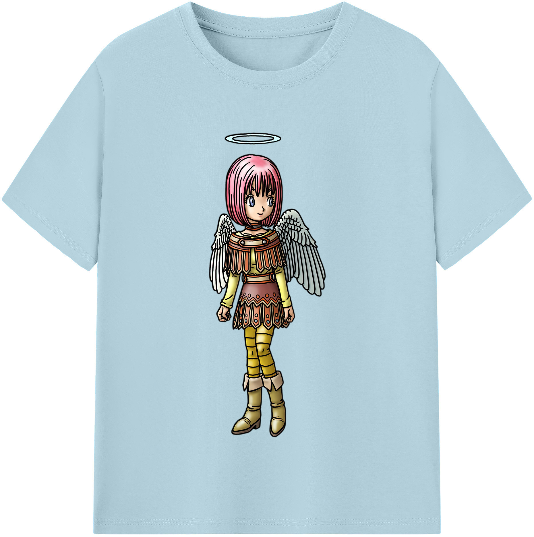 （画像用） ドラゴンクエスト Doragon Kuesuto Dragon Quest 綿100％半袖Tシャツ（フロントプリント）